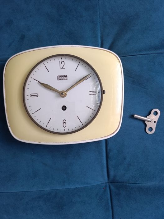 Zegar kuchenny vintage ANKRA – mechanizm Hettich Schwebegang