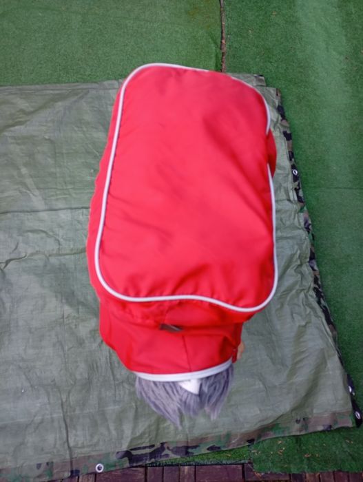 Czerwony Plecak turystyczny 102cm PRL Polsport aluminiowy stelaż