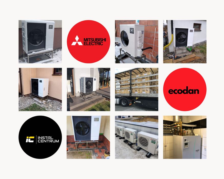 Pompa ciepła Mitsubishi Electric Zubadan 10 KW, z montażem kotłowni