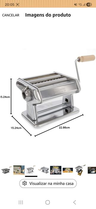 Máquina de Massa Inox Titania NOVA