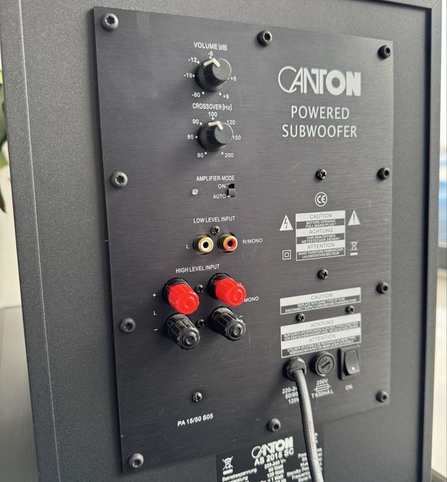 Subwoofer aktywny Canton - bardzo mocny bass