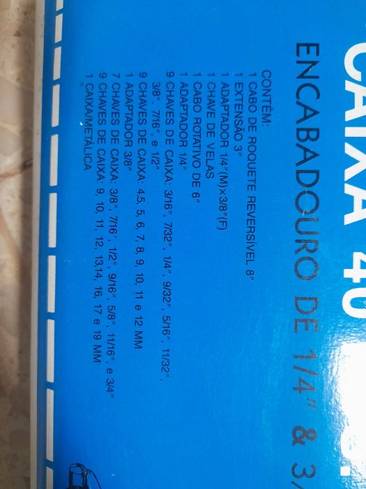 Conjunto de chaves de caixa