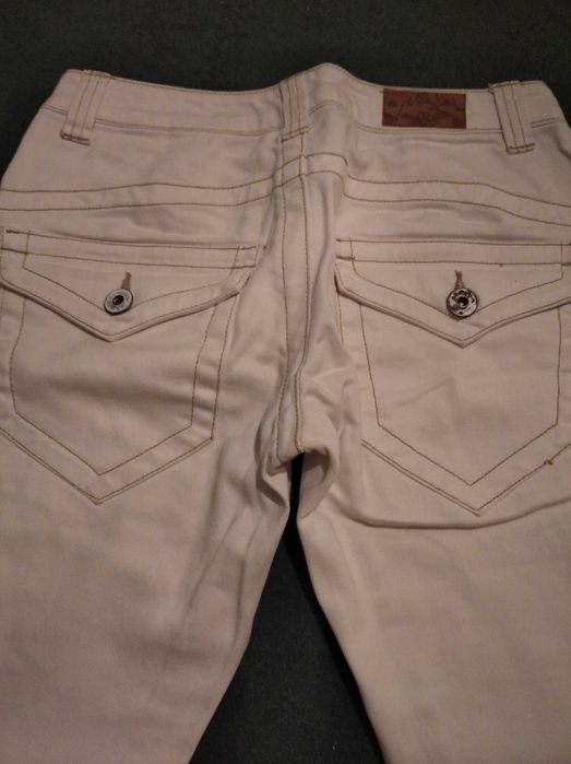 Białe dżinsowe rybaczki Deep jeans 28