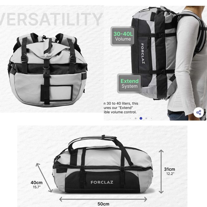 Гермо баул - рюкзак - сумка Forclaz  Base Camp The North Face Millet