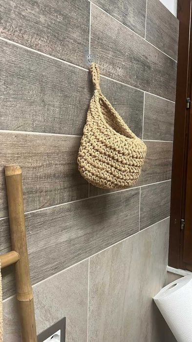 Zestaw 3 wiszących koszy na owoce do zawieszenia dekoracja do kuchni