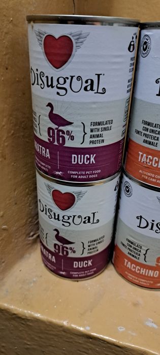 Zestaw mokrej karmy DISUGUAL mono białkowa 13x 400g