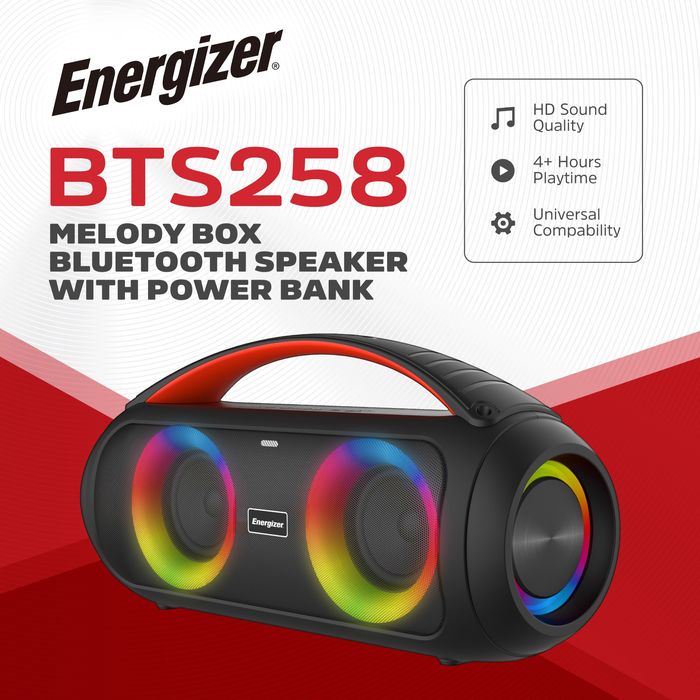 Boombox  Bluetooth колонка BTS258 Energizer 20w 3" Mic Karaoke
