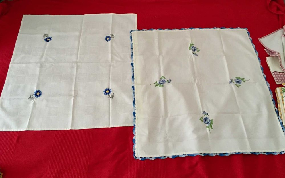 Lote de têxteis antigos para casa