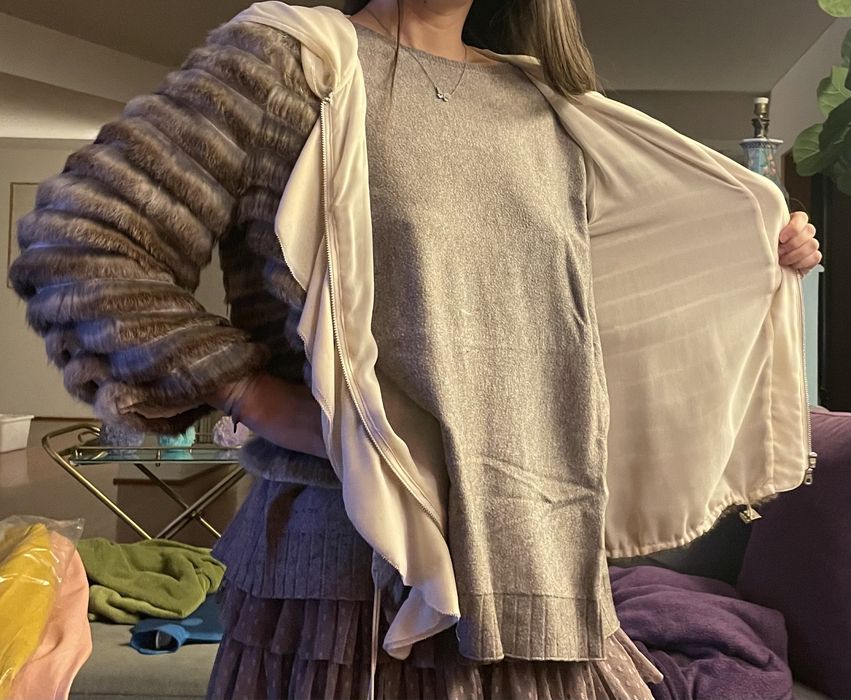 Casaco pelo coelho purificacao garcia