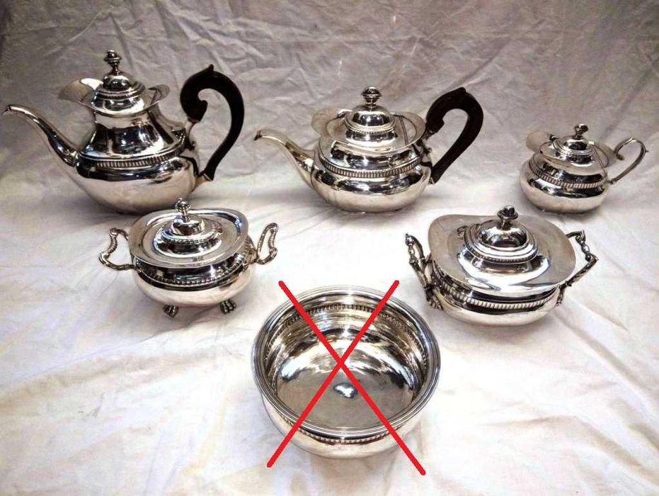 Serviço Chá Café Prata Com Tabuleiro