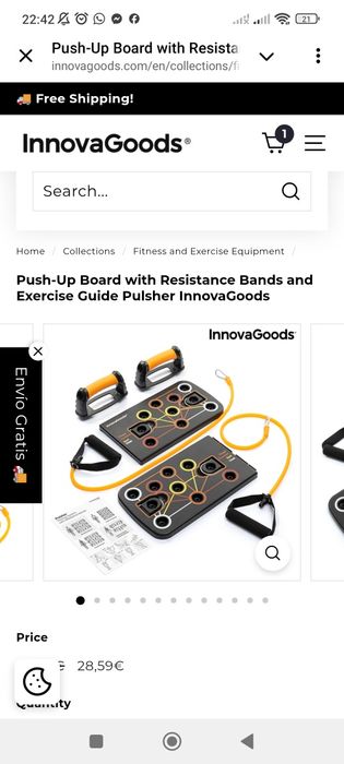 Prancha de exercícios físicos push up