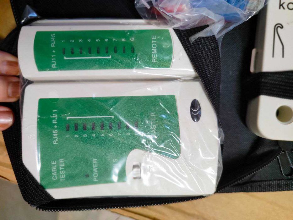 Набор сетевика для мастеров Обжимка, RJ45 соединители, патчкорды