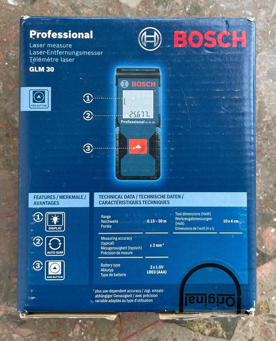 Bosch GLM 30 Medidor de Distâncias Laser (como novo)