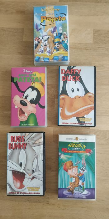 Cassetes  Disney VHS tudo a 8€  (falado em português)