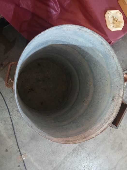 Antigo Bidão / Barril de metal - Combustível SHELL