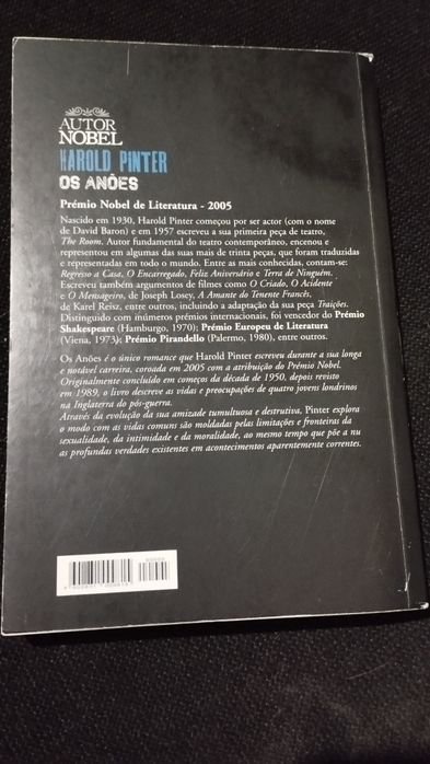 Livro Os anões de Haroldo Pinter