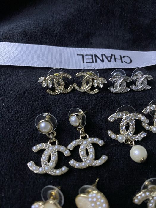 Сережки , серьги шанель , chanel