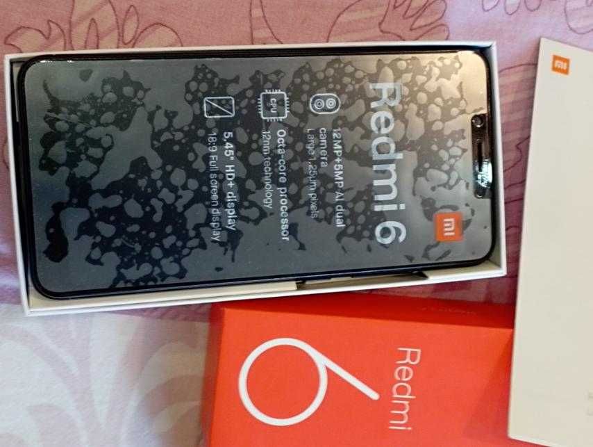 Xiaomi Redmi 6 3/64 BlackТелефон редмі 6 3/64 як новий повний комплект