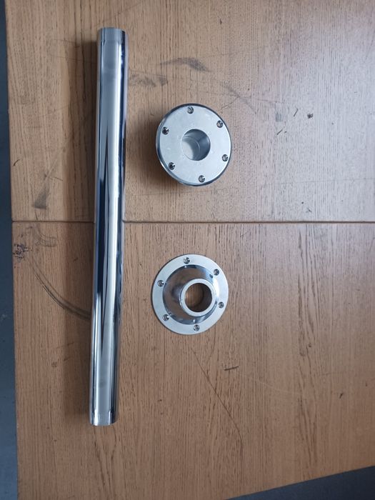 Kit Pé de mesa em aço cromado Carbest (Autocaravana / Campervan)