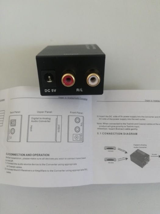 Конвертер , преобразователь из оптики в аналог