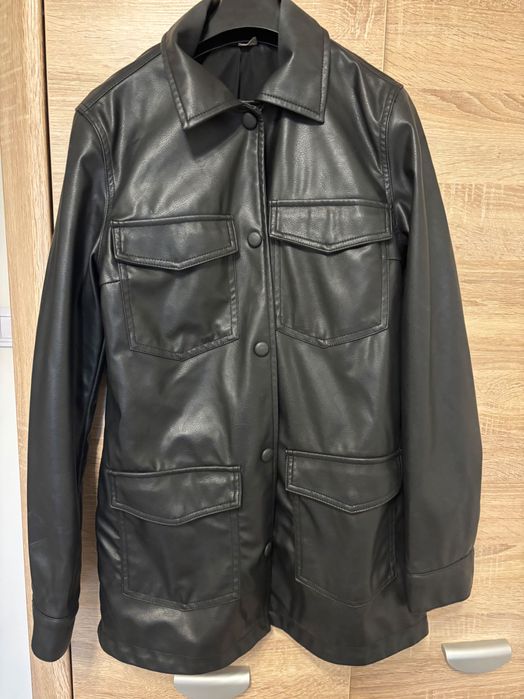 Kurtka skórzana czarna