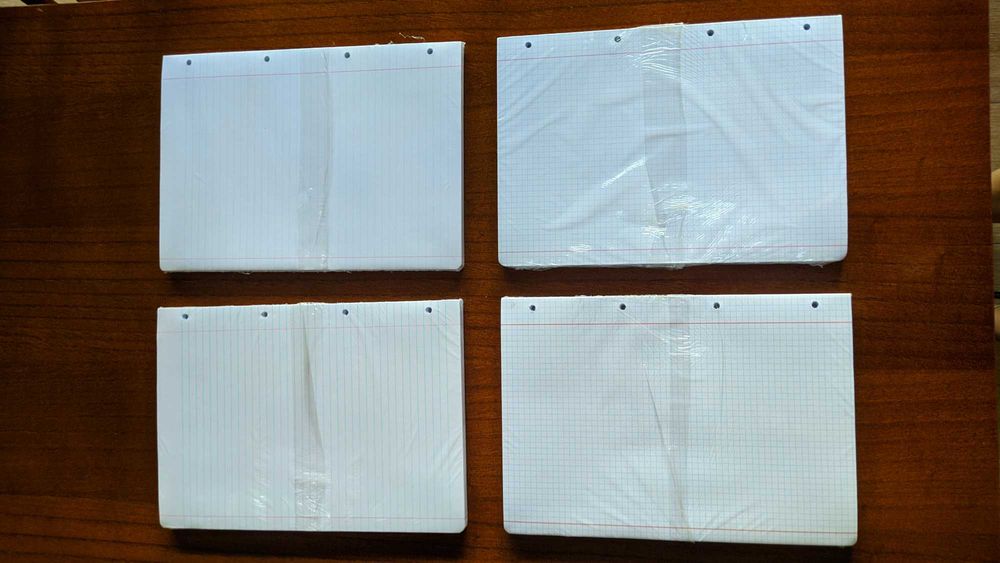 Recargas de folhas NOVAS SELADAS