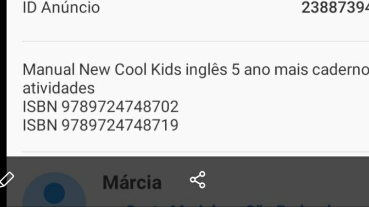 Manual e caderno de atividades New Cool Kids 5°ano
ISBN 97897