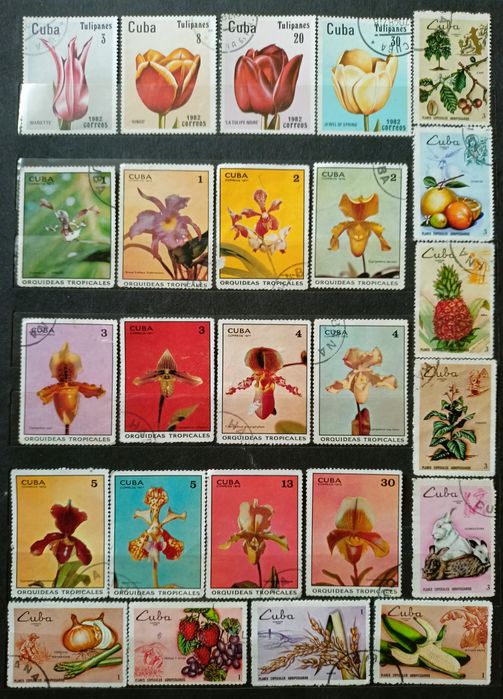 Марки поштові флора (квіти)