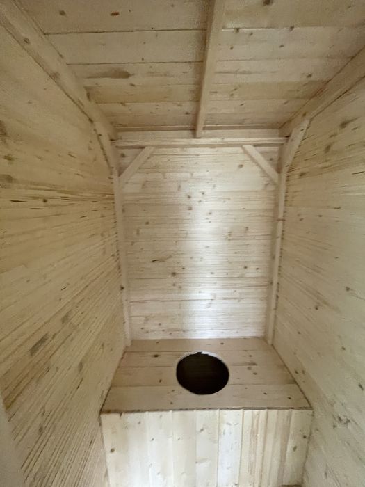WC toaleta przenosna wychodek drewniany XXL
