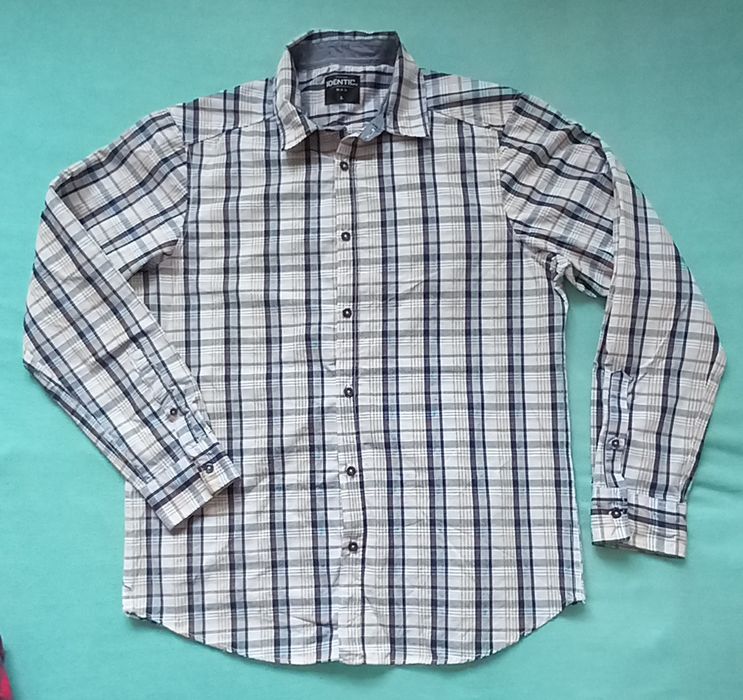 Koszula męska w kratę - rozmiar L