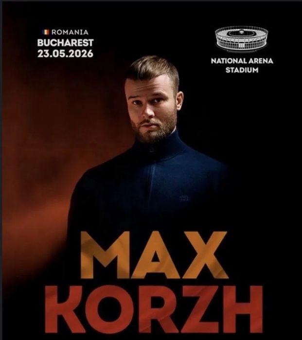 Билет на Макса Коржа Бухарест (фан зона 2 билета) цена за 1