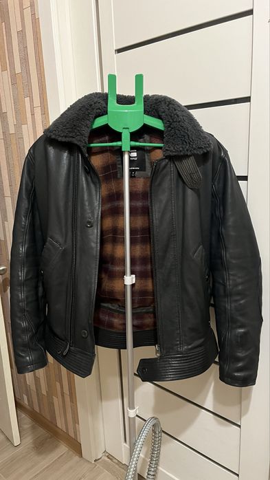 Кожаная зимняя куртка G Star M