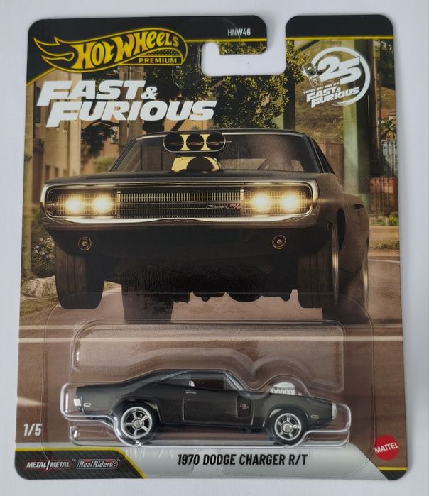 Hot Wheels Premium Dodge Charger R/T 1970 Chase Fast & Furious 25th