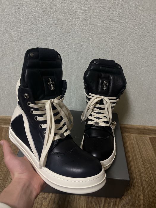 Rick Owens x Chrome Hearts geobasket