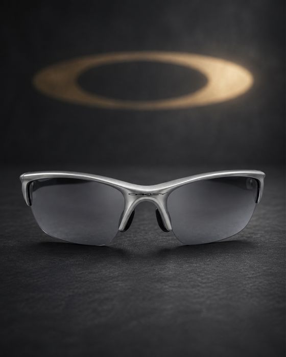БЕЗ КОРОБКИ! Oakley Half Jacket 2.0 Low Bridge Fit Silver / Slate Iridium  оригінал ФОП
