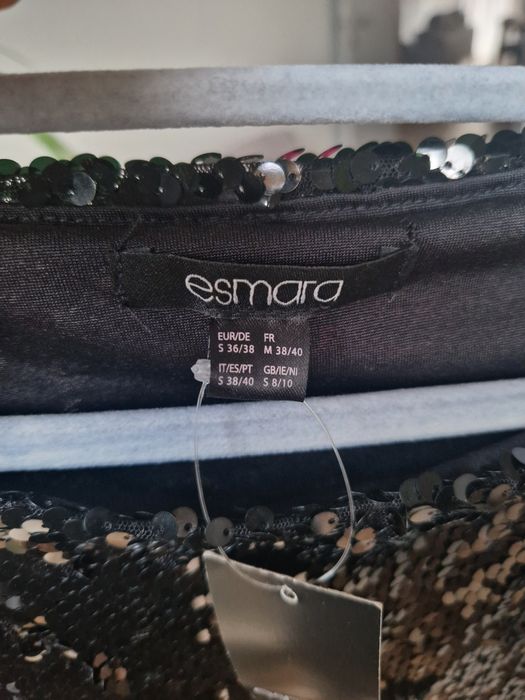 Sukienka sylwestrowa cekiny czarna