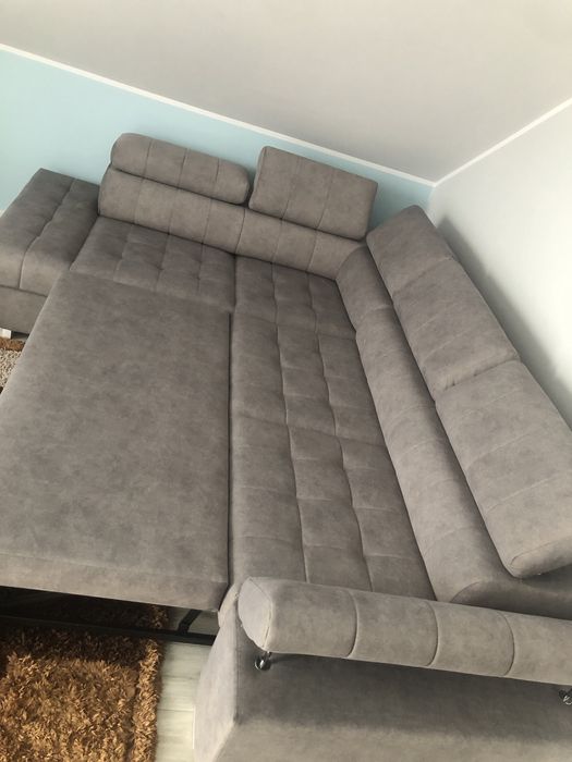 Łóżko Nowe Szary narożnik pilnie sprzedam