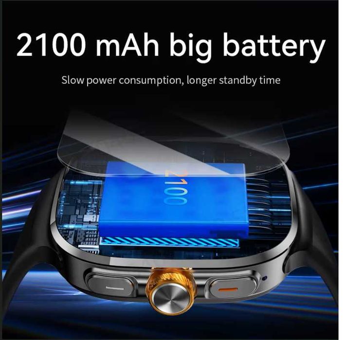 Smartwatch Android M99 4/5G Dual SIM Dourado/Azul