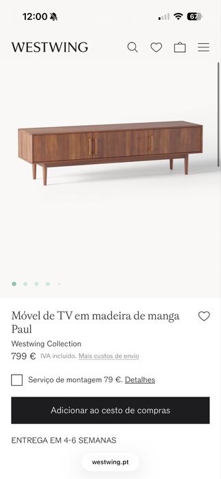 Movel tv westwing
