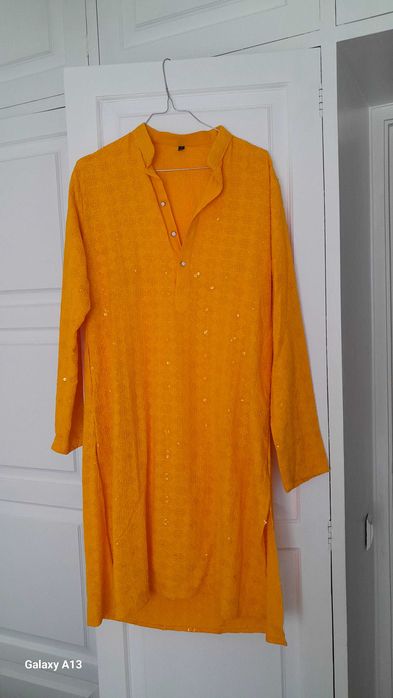 Roupa homem casamento hindu, indicado para Pithi