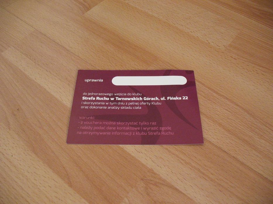 Strefa ruchu Tarnowskie Góry voucher o wartości 100zł