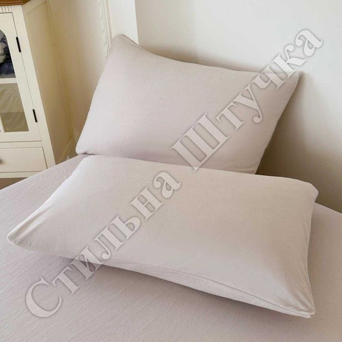 Плюшеві простирадла з гумкою та наволочками