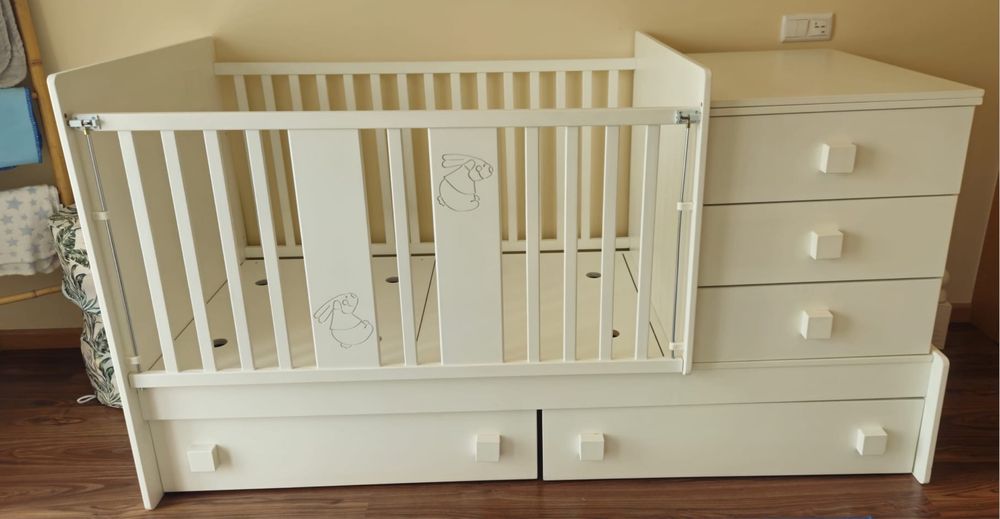 Cama combi branca trama