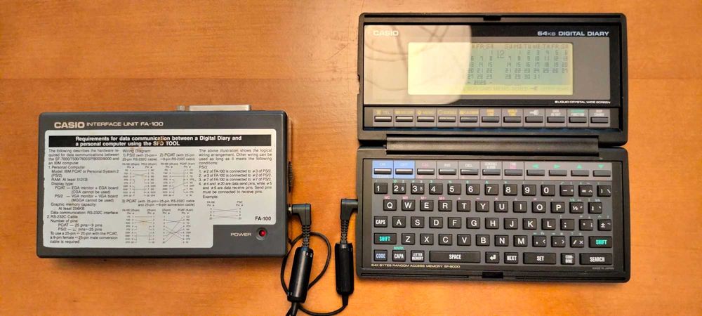 Casio SF-8000 64 KB Digital Diary64729438569731120