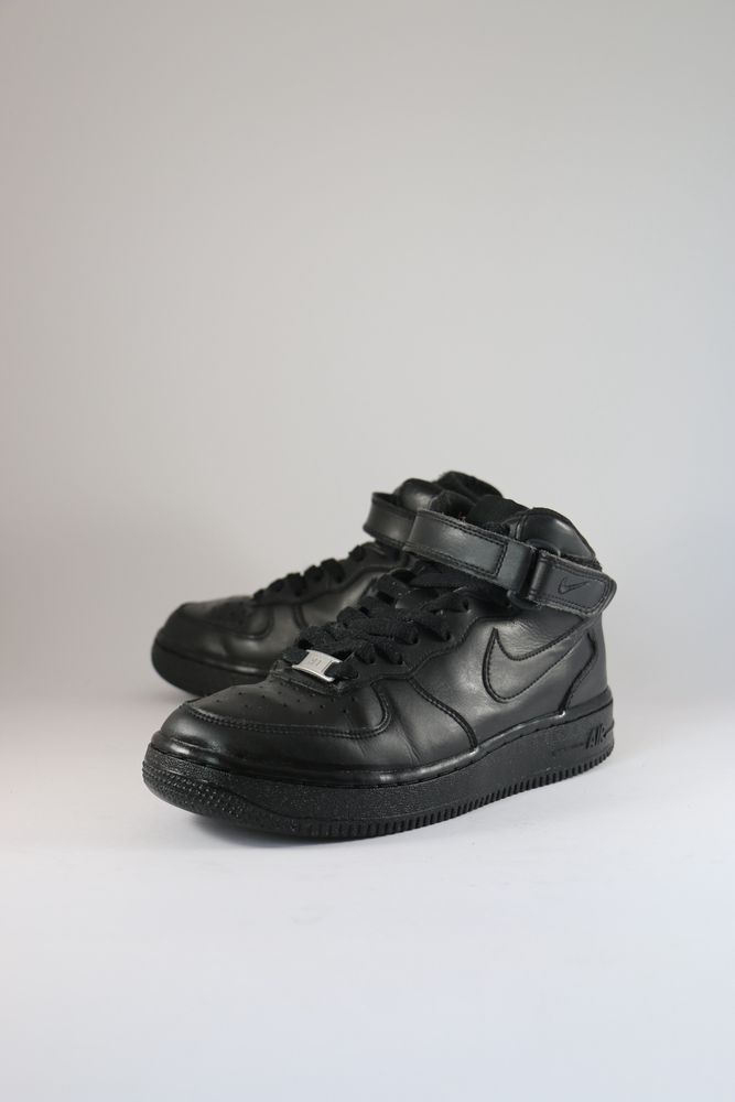 Nike air force 1 mid gs black best sale