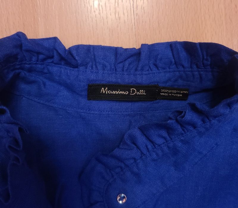 Блуза топ Massimo Dutti лен