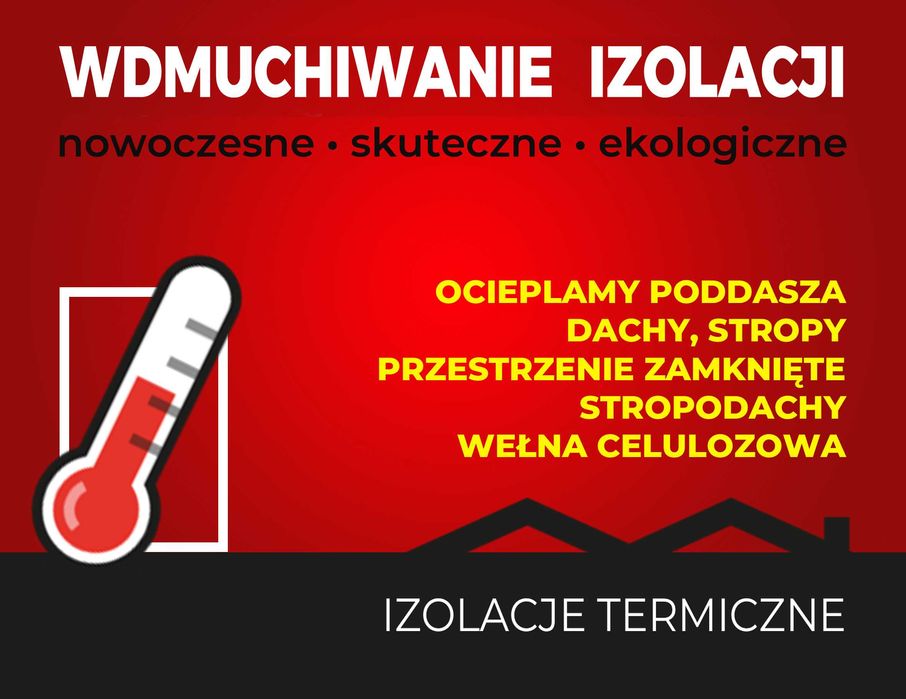 Wdmuchiwanie celulozy, ocieplanie poddasza, WEŁNA CELULOZOWA, izolacje