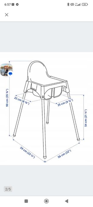 krzesło ikea dla dzieci