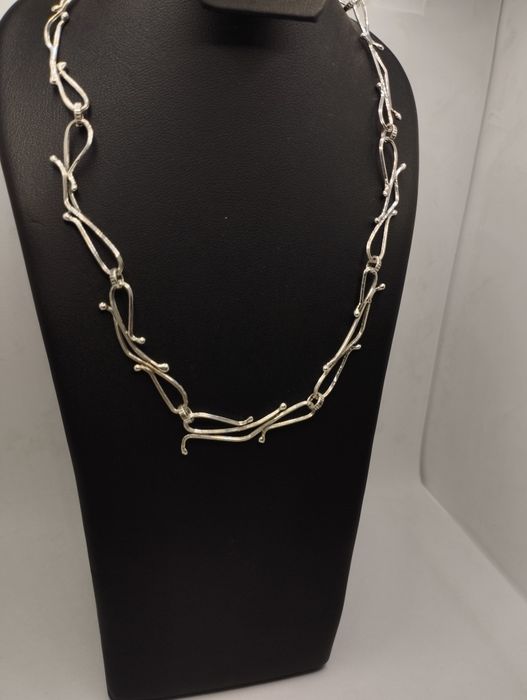 Srebrny naszyjnik, próba 925, długość 38 cm