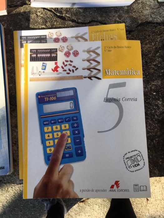 Livros de Matemática do 5º e 6º ano (2º Ciclo) - vários autores/editor